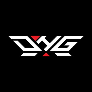 DHG letter logo vector design, DHG simple and modern logo. DHG luxurious alphabet design