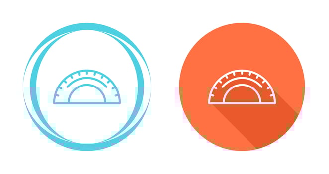 Protractor Vector Icon