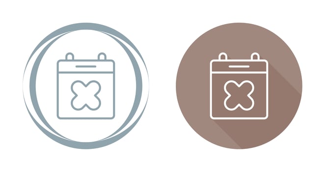 Calendar Xmark Vector Icon