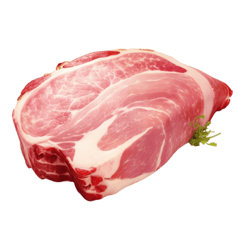 AI generated Skinned and cut cow head meat portions png