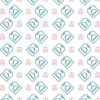 Take away icon repeated stylish trendy pattern beautiful vector illustration background