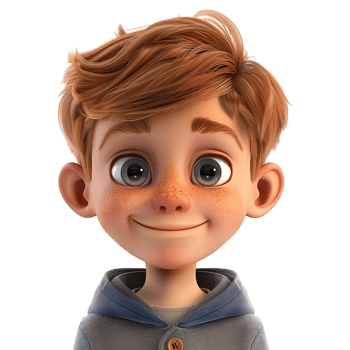 AI generated 3D Rendering of a Toddler Boy Standing and Smiling on Transparent Background - Ai Generated png