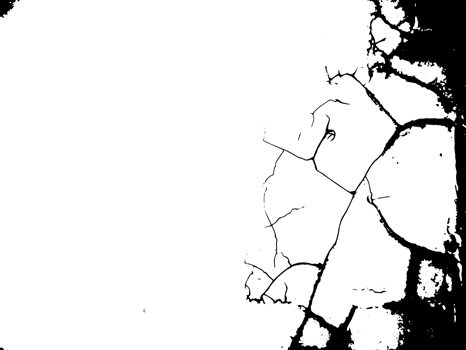 Rustic cracked texture with many cracks and scratches. Abstract background. PNG graphic illustration with transparent background.