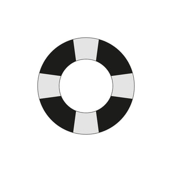 lifebuoy icon vector design template