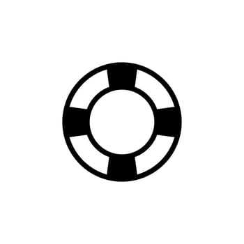 lifebuoy icon vector design template