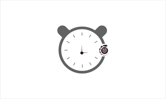 Stopwatch line icon isolated on clean background. Vector concept symbol.
