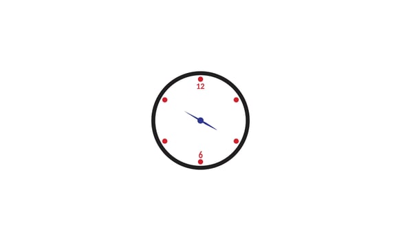Vector abstract logo idea, time concept or clock business icon.