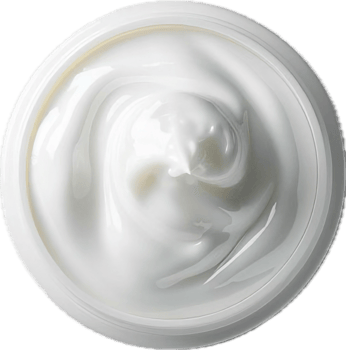 AI generated Fresh Creamy White Cosmetic Cream Texture png