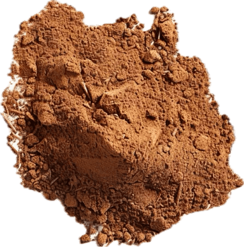 AI generated Heap of Rich Brown Cocoa Powder png