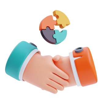 3D Collaboration icon on transparent background png
