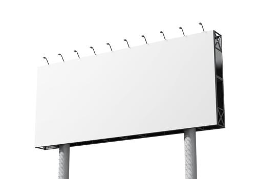 Billboard mockup template png