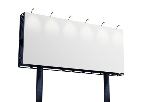 Billboard mockup template png