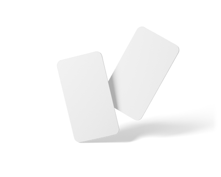 Group of minimal business card mockup png