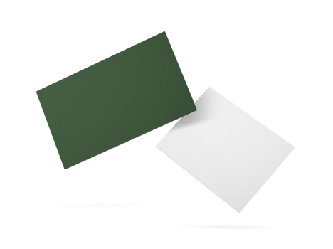 Group of minimal business card mockup png
