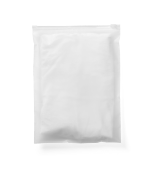 Plastic envelope packaging mockup png