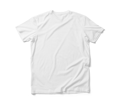 Front side of T-Shirt mockup template on wooden background png