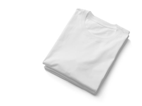 Folded T-Shirt mockup template png