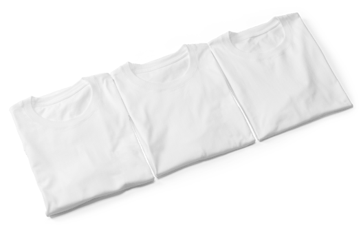 Folded T-Shirt mockup template png