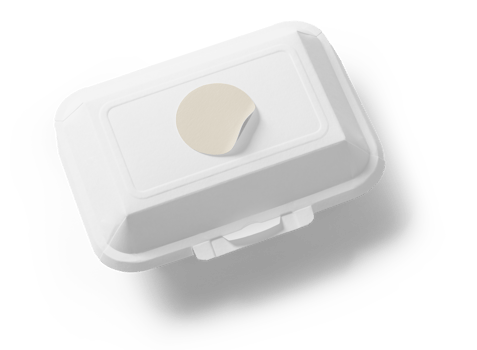 Takeaway food container box mockup png