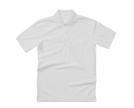 Polo shirt mockup template with pocket png