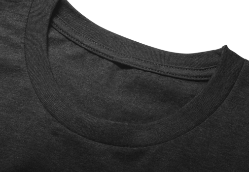 T-Shirt neck tagless label mockup png