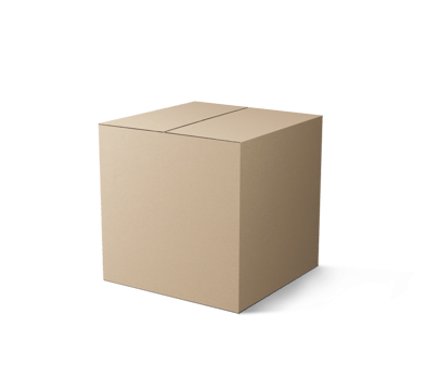 Delivery cardboard box mockup png