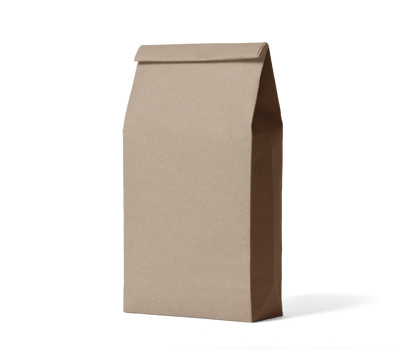 Coffee bag mockup template png