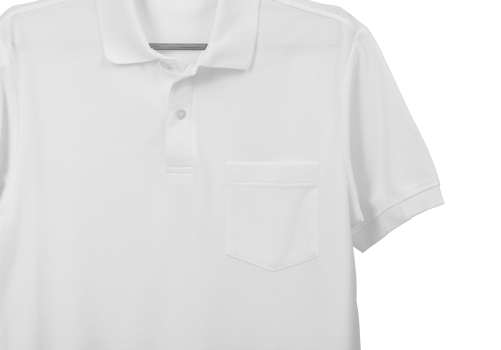 Polo shirt mockup template with pocket png