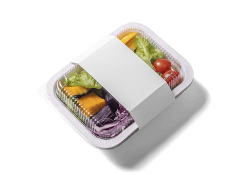 Takeaway food container box mockup png