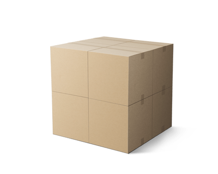 Stack of packages cardboard box mockup png