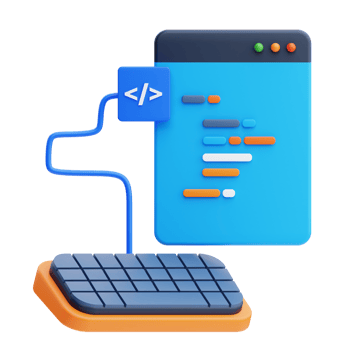 3D Programming icon on transparent background png