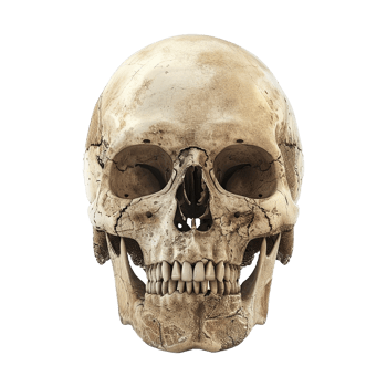 AI generated Realistic skull isolated on transparent background png