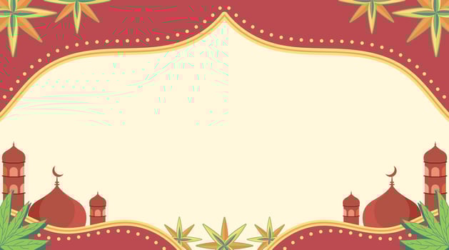 Islamic Background Banner for Muslim Event vector