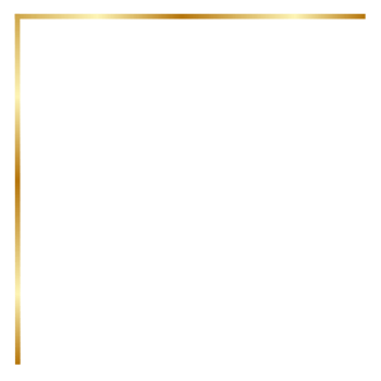Aesthetic golden corner png