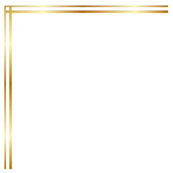 Aesthetic golden corner png
