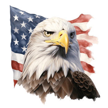 AI generated american eagle png