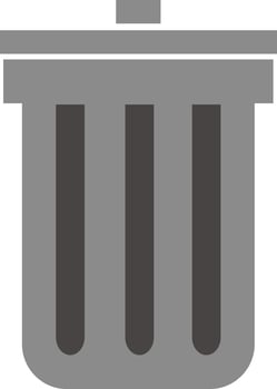 this a trash icon vector