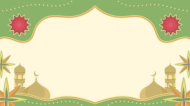 Islamic Background Banner for Muslim Event vector
