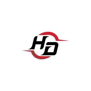 HD initial esport or gaming team inspirational concept ideas vector