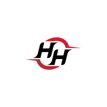 HH initial esport or gaming team inspirational concept ideas vector