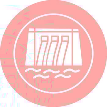 Water Dam Vector Icon