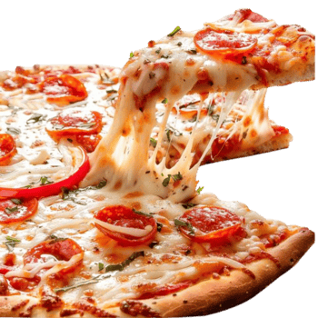 Pizza various flavors png transparent