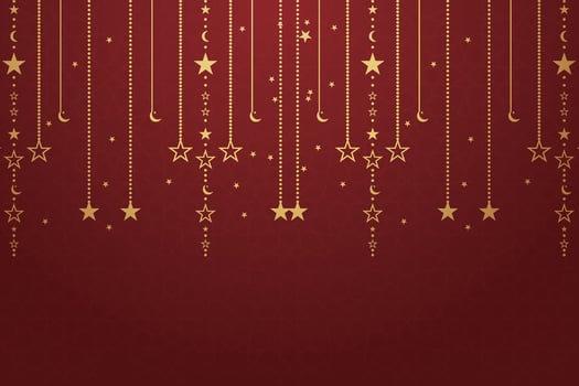 Ramadhan, Eid al-Fitr, Islamic calendar background greeting card with crescent moon decoration vector