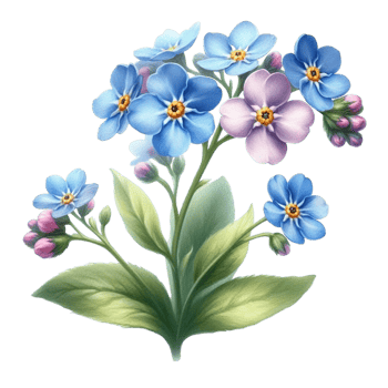 AI generated beautiful flowers spring png