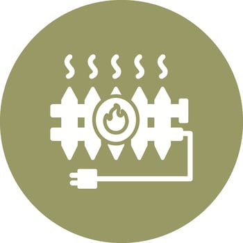 Heat Radiator Vector Icon