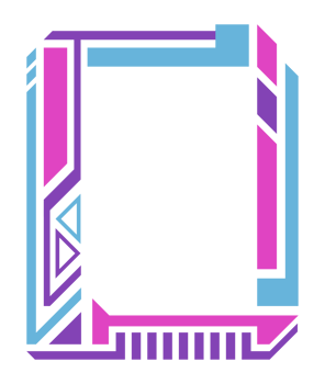 Abstract vibrant vertical modern frame. Colorful geometric rectangle border. Copy space for your images and text png