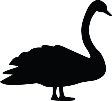 Swan Silhouette Vector