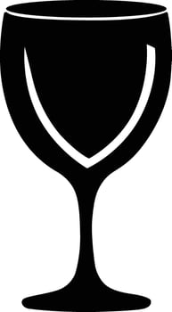 Wine Glass Silhouette Vector