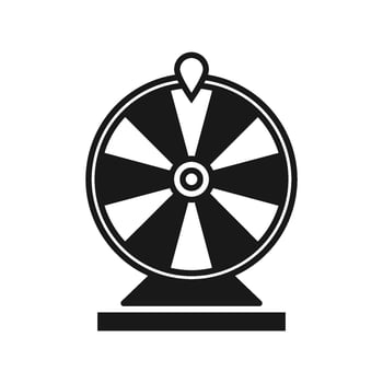 fortune spinning wheel icon vector design template