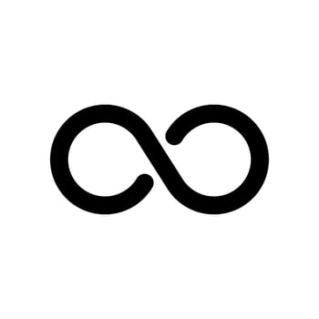 infinity icon vector design template